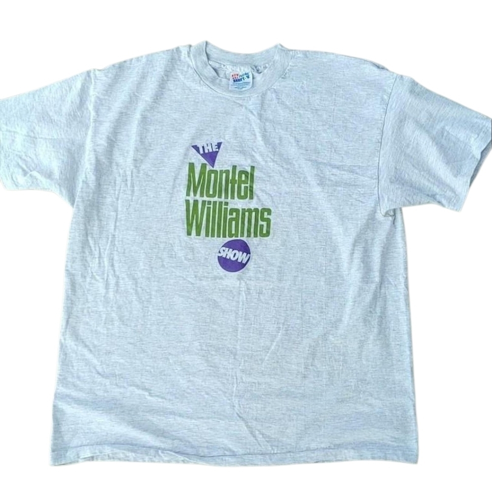Vintage 90s The Montel Williams Show T-Shirt XL Single Stitch Made in USA Hanes